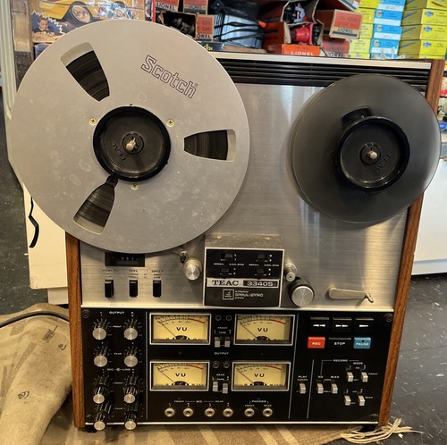 TEAC A-3340S 4 Channel Simul-Sync Reel To Reel Tape Deck Tested & Works