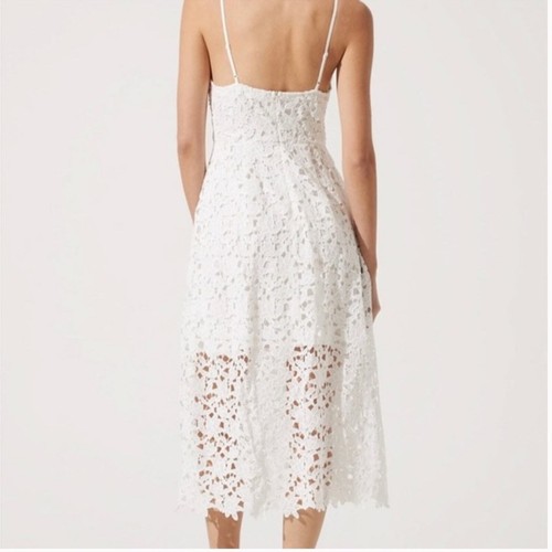 ASTR The Label Nordstrom White Lace Midi Dress Sz Medium - Picture 3 of 14