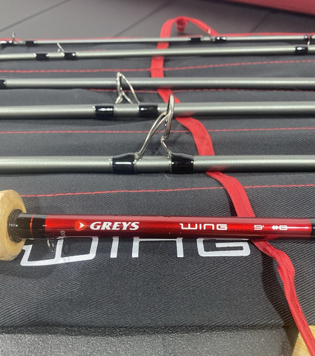 Greys Wing 6 Pc Travel Fly Fishing Rod 9’ 8 wt. GROWIN908T Salmon, Steelhead - Picture 6 of 13