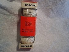 RAM GENE LITTLER MODEL 3 GOLF BALLS 3 PACK,Vintage 90,dupont surlyn cover,pro