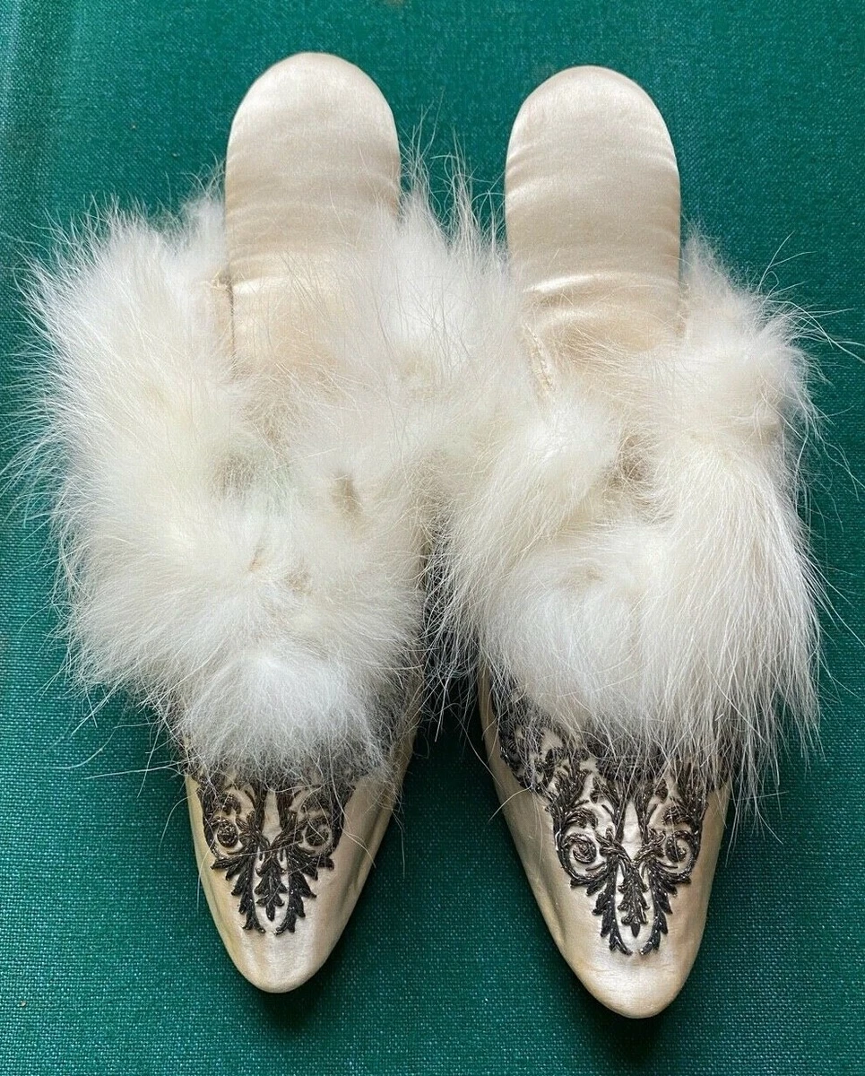 Intermediate udkast volatilitet Antique Royal Silk Bedroom Slippers Provenance Queen Alexandra Wife King  Edward | eBay