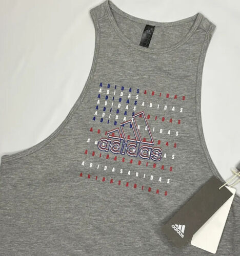 Adidas Tank Top Americana Flag USA Patriotic Racerback Athletic Women Sz XS NWT  - Picture 1 of 5