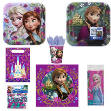Disney Frozen Party Pack: Plates, Cups, Bags, Confetti, and Napkins