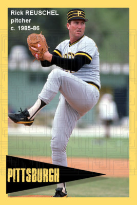 Rick Reuschel - c. 1985-86 Pittsburgh Pirates - choose a size - full color print