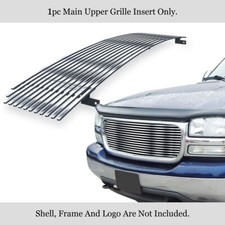 Fits 1999-2000 Gmc Sierra 150001 C3 Upper Stainless Chrome Billet Grille