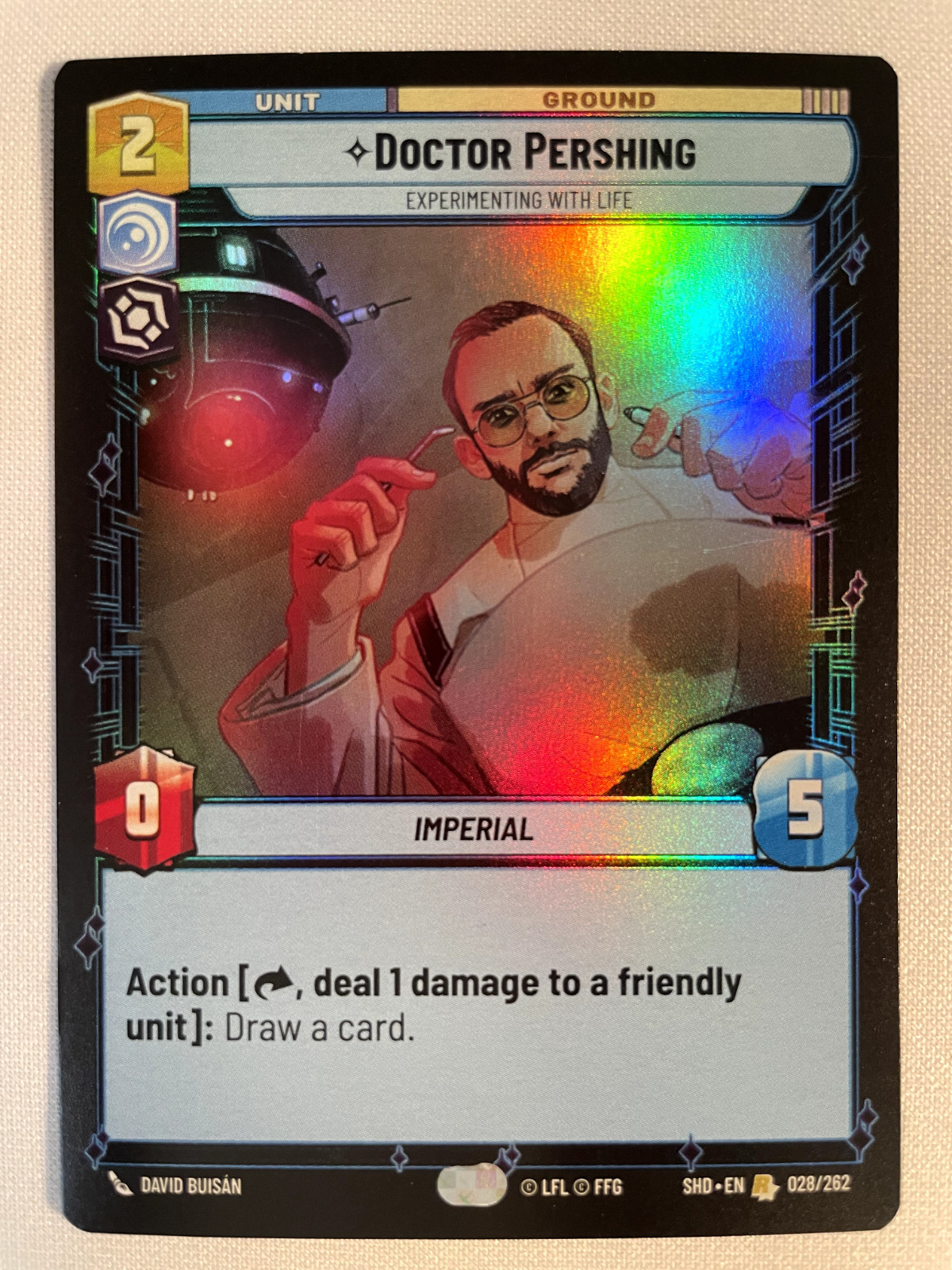 Star Wars Unlimited - Doctor Pershing - 28/262 Shadows of the Galaxy