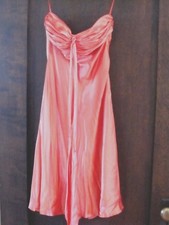 Cache Salmon Colored Evening Dress