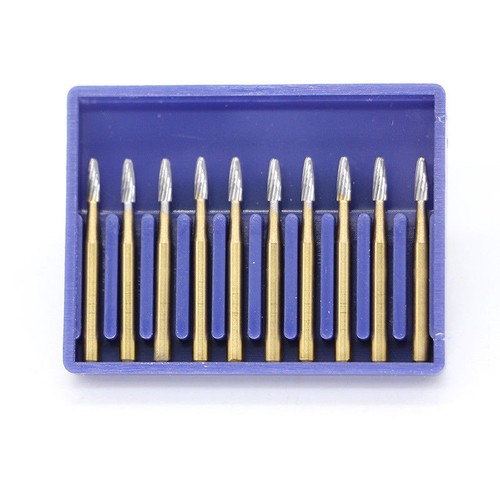 10 Pcs Dental Carbide Tungsten Trimming Finishing Polishing FG Burs Round/Flame - Picture 53 of 194