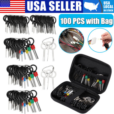 #ad #ad 100x Pin Ejector Wire Kit Extractor Connector Terminal Removal Tool For Car $15.19