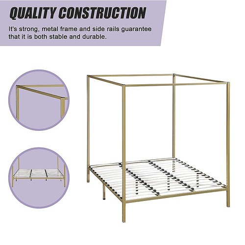 4 Four Poster King Bed Frame - Picture 5 of 10