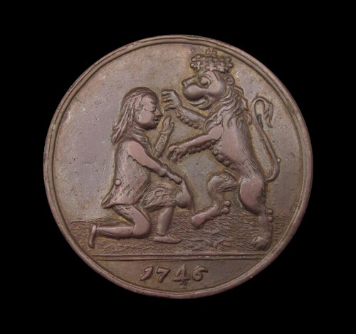 1746 JAKOBITENAUFSTAND BESIEGT 32mm MEDAILLE - Bild 2 von 2