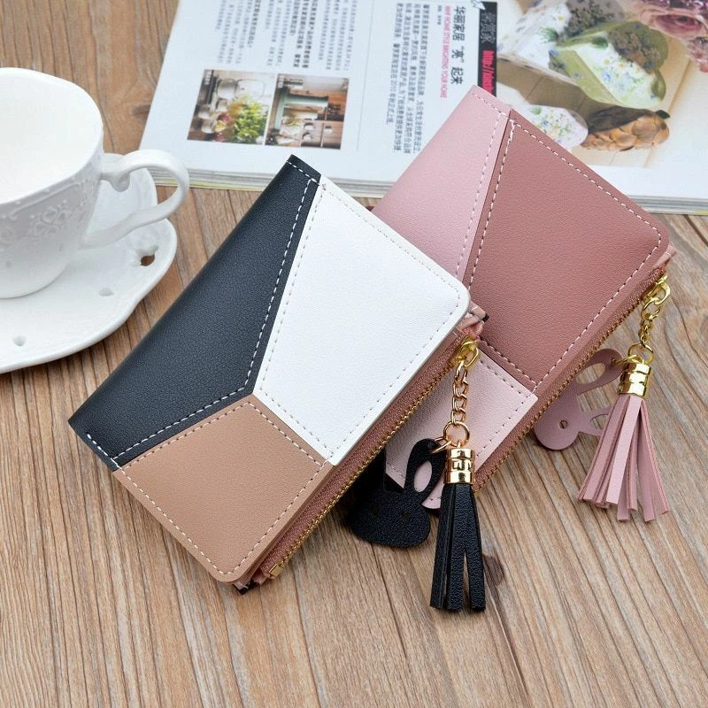 Geometric Women Cute Wallets Pocket Purse Card Holder Short Coin