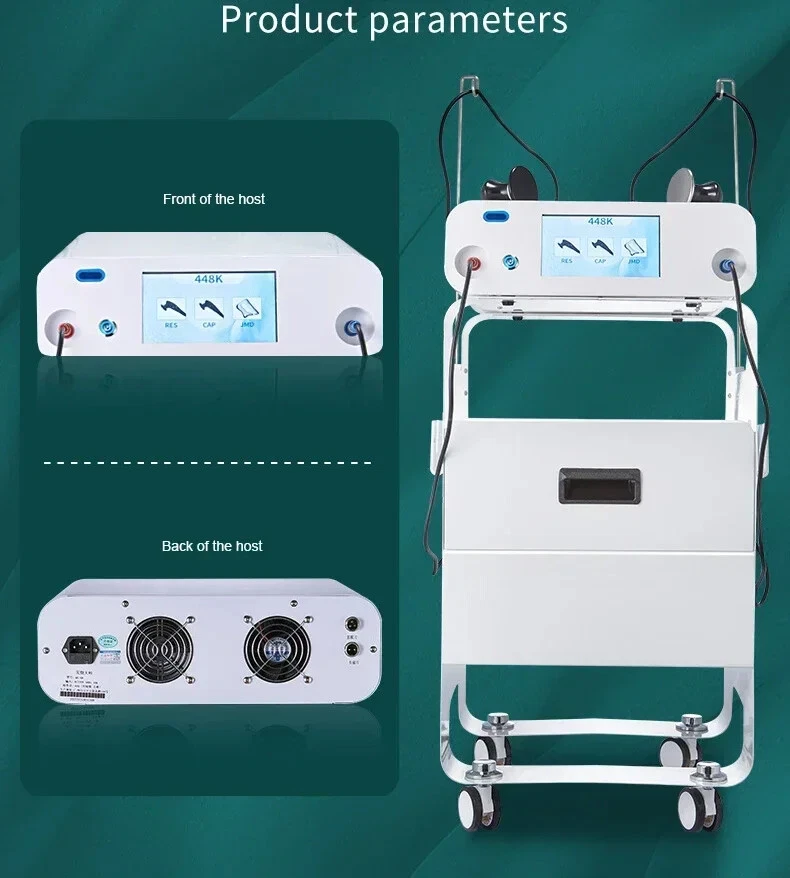 Hot Tecar Therapy Machine Physiotherapy CET RET 448khz Sports Injury Pain Relief image 5