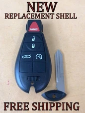 NEW REPLACEMENT CHRYSLER DODGE REMOTE KEY FOB CASE SHELL & PAD FOR IYZ-C01C