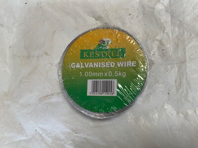 Turmfalke verzinkt Draht 1,00mm x 0,5kg Zaunbinden Gartenarbeit Gitter Befestigungsleine