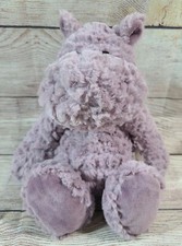 Demdaco Nat & Jules Plush Mellow Fellows Minky Hippo Stuffed Animal Livia Purple