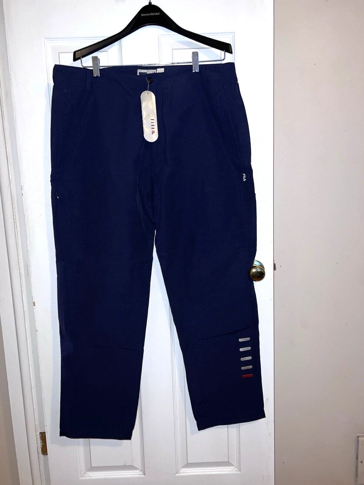 NWT FILA Mens Navy Pants Sz 42