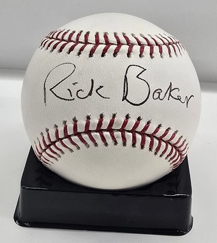 Rick Baker St Petersburg Mayor Autograph OML Tampa Rays Logo Baseball