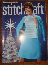 Vintage Stitchcraft Magazin Dez 1967 Stricken H&auml;keln Geschenke WEIHNACHTSAUSGABE