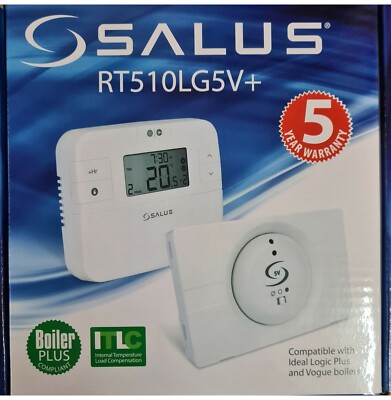 Salus RT510LG5V+ Plus Digital Programmable RF Thermostat Chambre Idéal  Logic | eBay