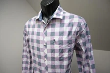 Penguin MunsingWear Heritage Slim Fit Plaid Button Up Shirt Mens Size Medium