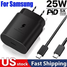 25W Super Fast Charging USB Type C Wall Charger For Samsung A17 A16 A15 A55 A56