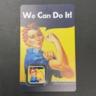2026 Under/Over Double Sided Colorized 1g Silver Bar in Card We Can Do It