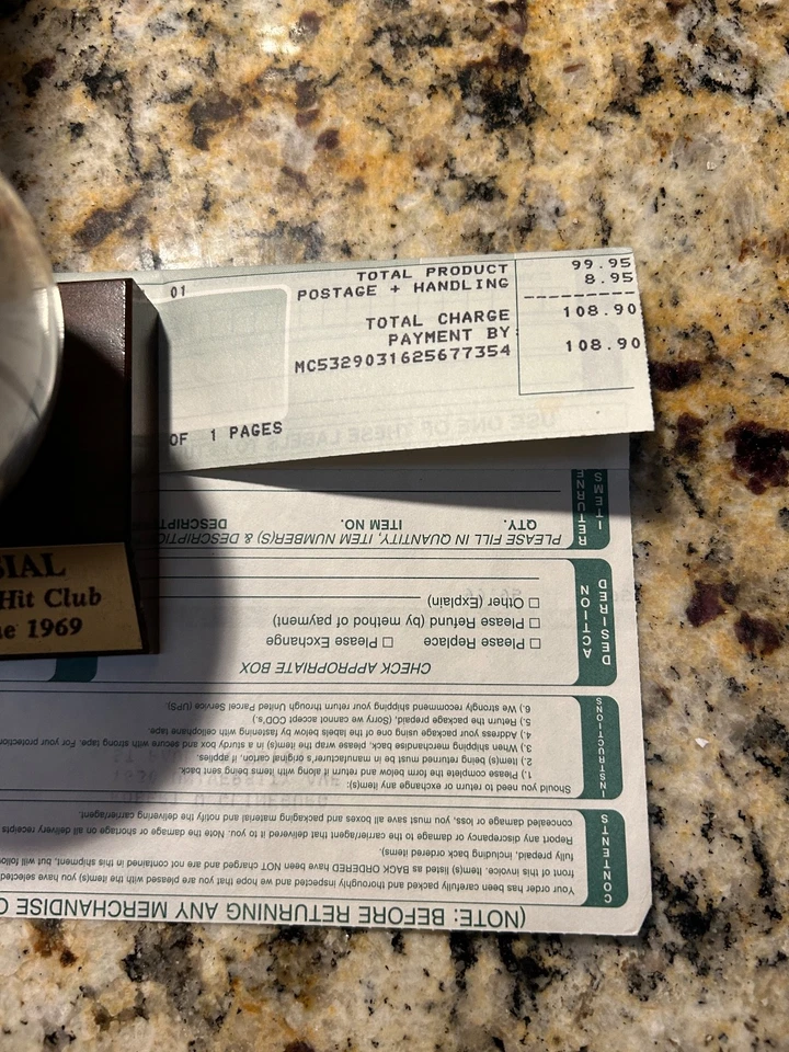 Stan Musial Signed Baseball HOF 3000 Hit Autograph Authentic original w RECEIPT! - Image 2 of 2