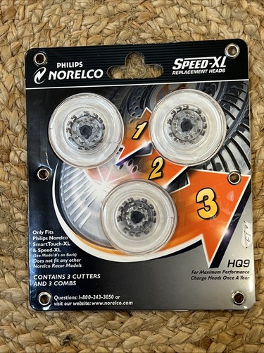 Philips Norelco HQ9 Replacement Heads Speed-XL & Smart Touch-XL CUTTERS ONLY