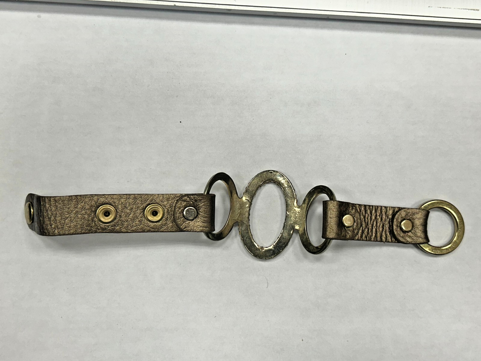 Signed Natasha Snap On Adjustable Crystal Bracelet - image 5