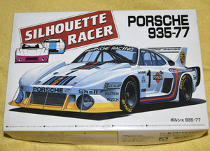 AOSHIMA MODEL KIT, PORCHE 935-77, SILHOUETTE RACER WITH MOTOR, SCALE 1/24