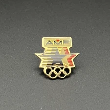 1984 Los Angeles Olympics Summer Games AMF Sponsor Lapel Hat Pin