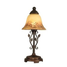 Dale Tiffany TA80540 Leaf Vine Hand Painted Table Lamp Antique Golden Sand