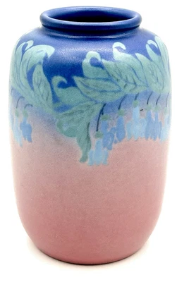 ROOKWOOD POTTERY VASE-DROPPED BLUE BELL FLOWERS-MARGARET HELEN MCDONALD-CA:1923 - Image 1 of 4