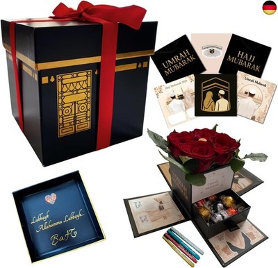 B & S Bismillah and Smile Premium Kaaba Geschenkbox für Hajj & Umrah - 