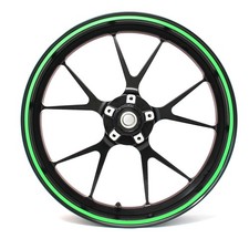 Felgenrand Stripes 7mm Neon Grün + Tool Folie Zierstreifen Motorrad Auto Felge