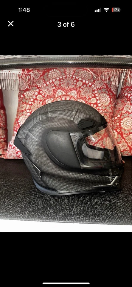 Casco de motocicleta Icon Airframe Pro (CONSTRUCT) (NEGRO) mediano Foto 2 de 3