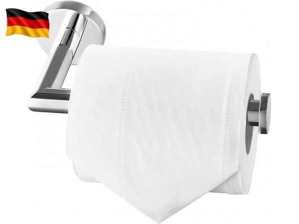 Chrom Edelstahl Toilettenpapierhalter Wc Rollenhalter Papierhalter Schrauben-image