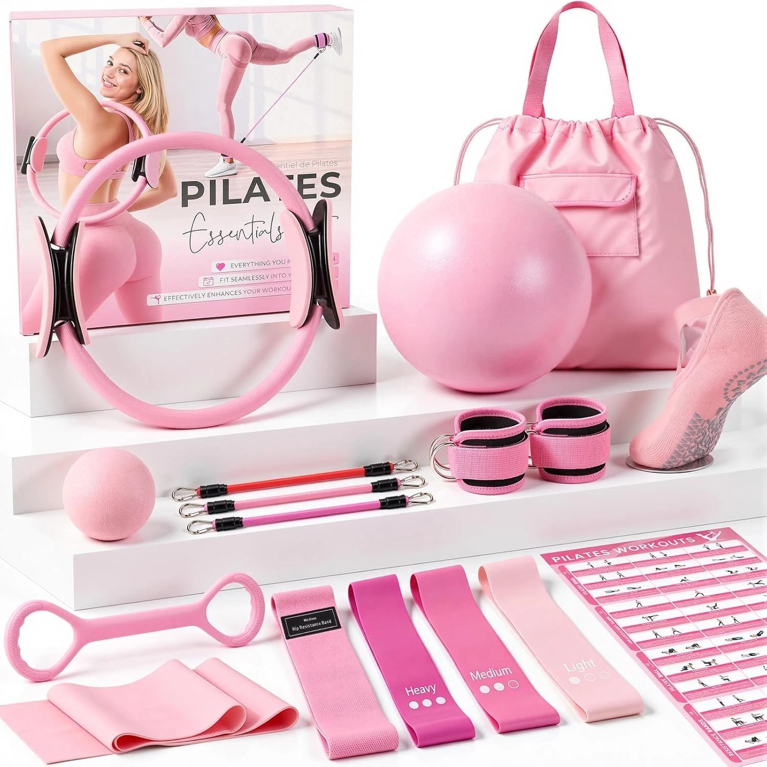 Pilates Equipment, Pilates Kit for Home Workouts, Home Pilates Essentials Kit