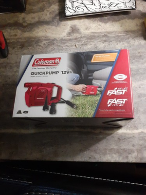#ad #ad Coleman Quick Pump 12 Volt Air Mattress Inflation Pump Water Rafts Tubes $21.99