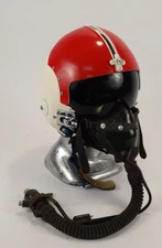 Gentex Corporation HGU Helicopter Helmet w/Oxygen Mask (red/white)