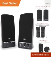 Cyber Acoustics CA-2014 Satellite Speakers: Superior Audio in Minimalist Design