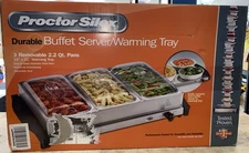 Proctor Silex 34300R Server & Food Buffets Food Warmer Triple Bins