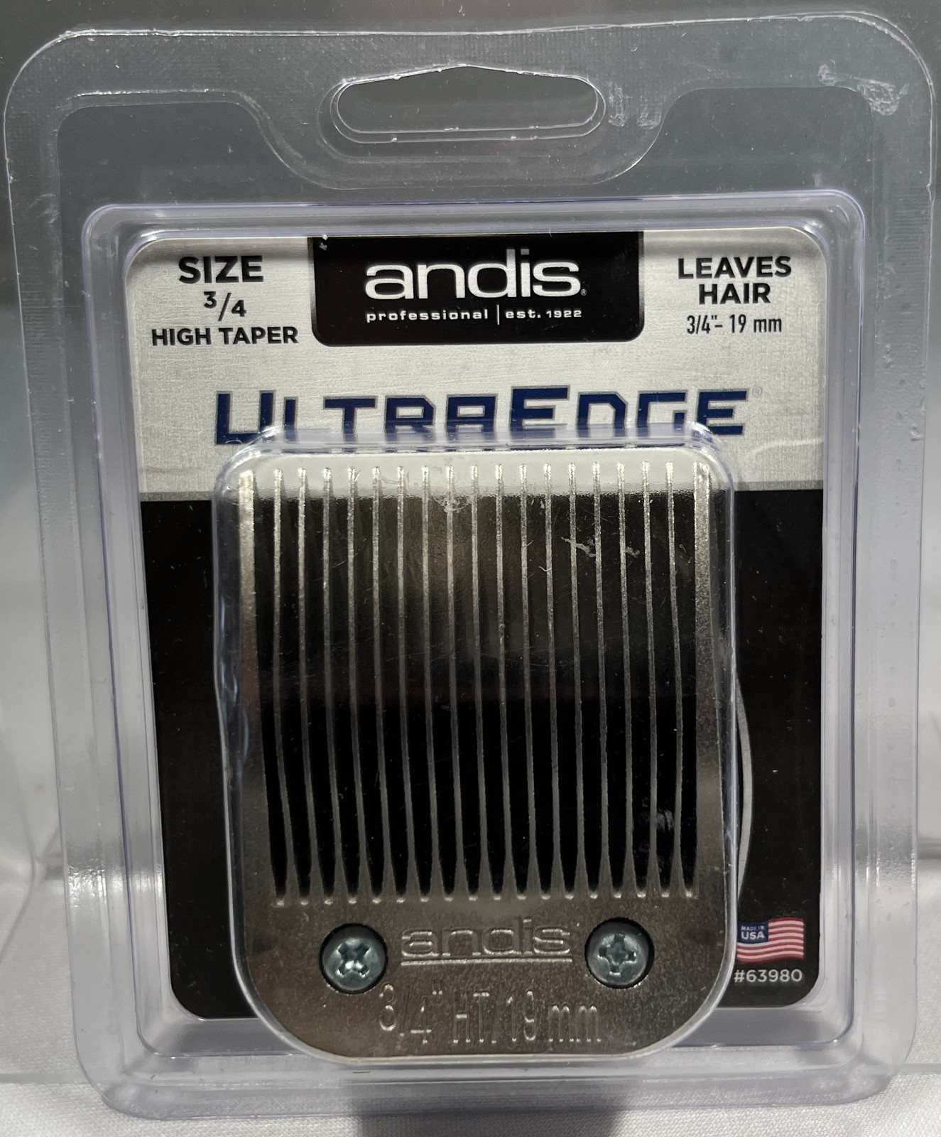 Andis Hair Clipper Blade UltraEdge, Size 3/4" High Taper - #