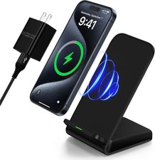 Samsung Wireless Charger Fast Charging Stand Desk Phone Charger Stand Android...