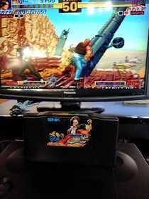 SNK Neo Geo Console Tested Working With 2 Controllers KOF 95 97 Games Set