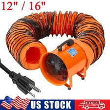 12"/16" Exhaust Fan Utility Blower Fan Portable Extraction and Ventilation Fan