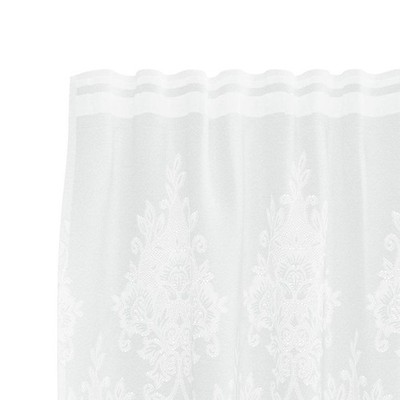 Gardinen Stores Vorhang Langstore Gardine mit Kräuselband Voile weiß transparent