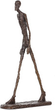 Bronze Walking Man Abstract Statue Sculpture