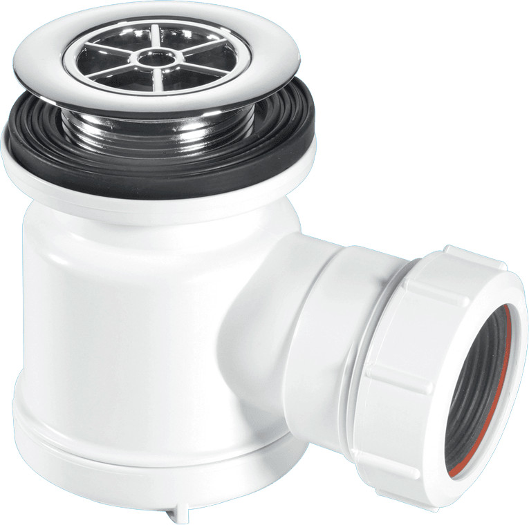 McAlpine STW3-RB 19mm Water Seal Shower Trap with Universal Outlet